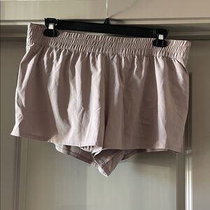 NWT Victoria's Secret Tan Athletic Running Shorts with Elastic Waist